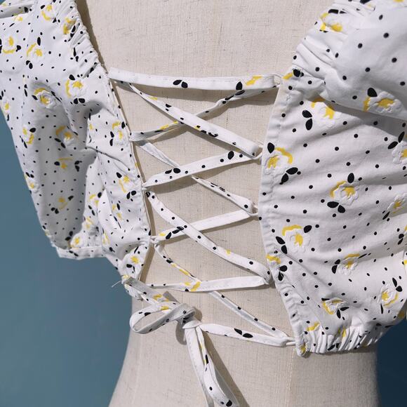 ZARA Floral Print Crop Top (XS) - Picture 3 of 6